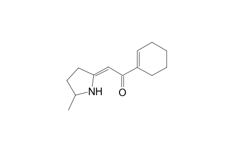 2-Methyl-5-[1-(cyclohexenyl)-1-oxoethenylidene]tetrahydropyrrole