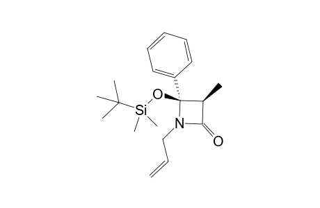 (3R,4R)-1-Allyl-4-(tert-butyl-dimethyl-silanyloxy)-3-methyl-4-phenyl-azetidin-2-one