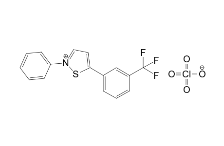 2-Phenyl-5-(3-trifluoromethylphenyl)-1,2-thiazolium perchlorate