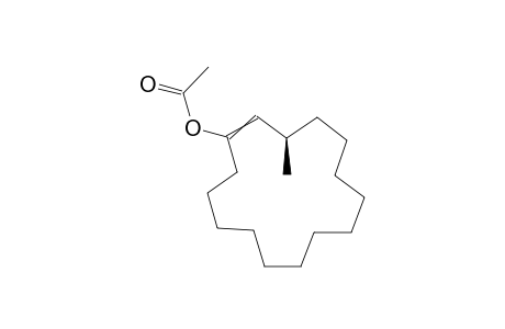 (E)/(Z)-(R)-3-Methylcyclopentadec-1-enyl Acetate