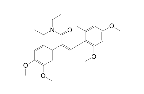 (Z)-N,N-Diethyl-3-(2,4-dimethoxy-6-methylphenyl)-2-(3,4-dimethoxyphenyl)acrylamide