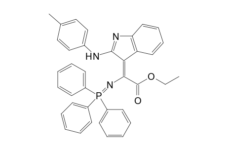 2-[(4-Methylphenyl)amino]-3-[2-(ethoxycarbonyl)-2-[(triphenylphosphoranyl)imino]ethenyl]indole