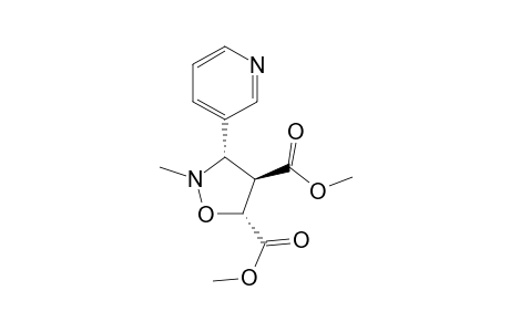Dimethyl[3RS-(3.alpha.,4.beta.,5.alpha.)]-2-methyl-3-(3'-pyridinyl)-isoxazolidine-4,5-dicarboxylate