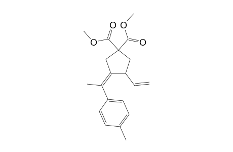 (4Z)-3-Ethenyl-4-[1'-(p-methylphenyl)ethylidene]-cyclopentane-1,1-dicarboxylic acid - Dimethyl ester