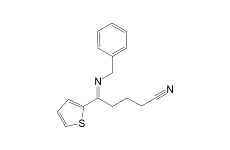 5-(Benzylimino)-5-(thiophen-2-yl)pentanenitrile