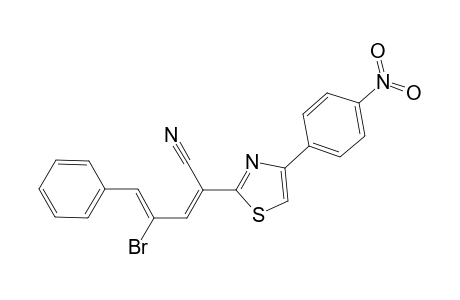 (2E,4Z)-4-bromanyl-2-[4-(4-nitrophenyl)-1,3-thiazol-2-yl]-5-phenyl-penta-2,4-dienenitrile