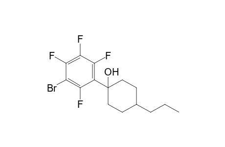 1-(3-bromo-2,4,5,6-tetrafluorophenyl)-4-propylcyclohexanol