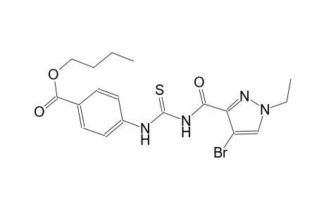 butyl 4-[({[(4-bromo-1-ethyl-1H-pyrazol-3-yl)carbonyl]amino}carbothioyl)amino]benzoate