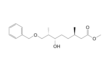(-)-Methyl (3R,6S,7S)-8-Benzyloxy-6-hydroxy-3,7-dimethyloctanoate