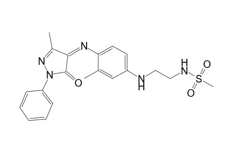 Methanesulfonamide, N-[2-[[4-[[1,5-dihydro-3-methyl-5-oxo-1-phenyl-4H-pyrazol-4-ylidene]amino]-3-methylphenyl]amino]ethyl]-