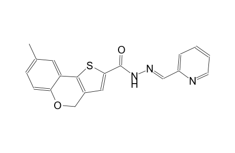 8-methyl-N'-[(E)-2-pyridinylmethylidene]-4H-thieno[3,2-c]chromene-2-carbohydrazide