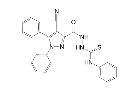 1-(4-Cyano-1,5-diphenyl-1H-pyrazole-3-carbonyl)-4-phenylthiosemicarbazide