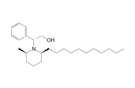 (2R)-2-[(2R,6S)-2-methyl-6-undecyl-1-piperidinyl]-2-phenylethanol