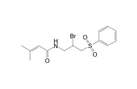 N-(3-besyl-2-bromo-propyl)-3-methyl-but-2-enamide