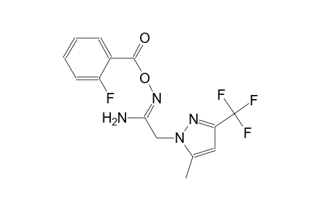 (1Z)-N'-[(2-fluorobenzoyl)oxy]-2-[5-methyl-3-(trifluoromethyl)-1H-pyrazol-1-yl]ethanimidamide