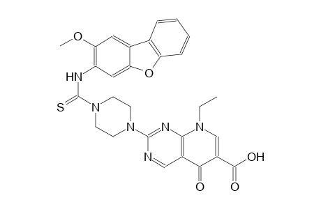 8-ethyl-2-(4-{[(2-methoxydibenzo[b,d]furan-3-yl)amino]carbothioyl}-1-piperazinyl)-5-oxo-5,8-dihydropyrido[2,3-d]pyrimidine-6-carboxylic acid