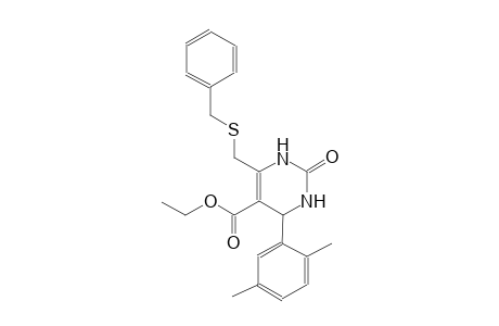 5-Pyrimidinecarboxylic acid, 4-(2,5-dimethylphenyl)-1,2,3,4-tetrahydro-2-oxo-6-[[(phenylmethyl)thio]methyl]-, ethyl ester