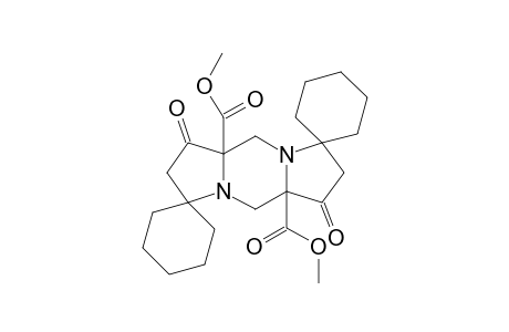 Dimethyl ester of trans-tetrahydro-1',6'-dioxo-dispiro[cyclohexane-1',3'-[3H,8H]dipyrrolo[1,2-a:1',2'-d]pyrazine-8',1''-cyclohexane]-5'a,10'a(5'H,10'H)-dicarboxylic acid