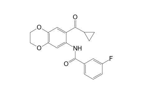 Benzamide, N-[7-(cyclopropylcarbonyl)-2,3-dihydro-1,4-benzodioxin-6-yl]-3-fluoro-