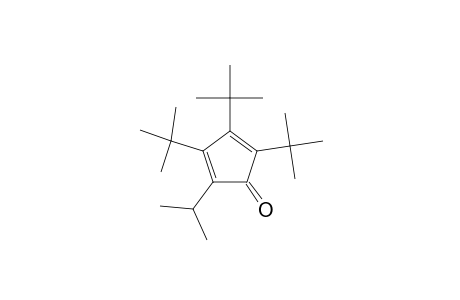 2-ISOPROPYL-3,4,5-TRI-TERT.-BUTYL-CYCLOPENTADIENON