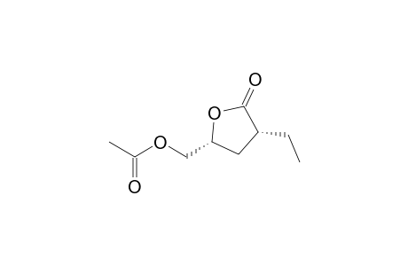 2(3H)-Furanone, 5-[(acetyloxy)methyl]-3-ethyldihydro-, cis-
