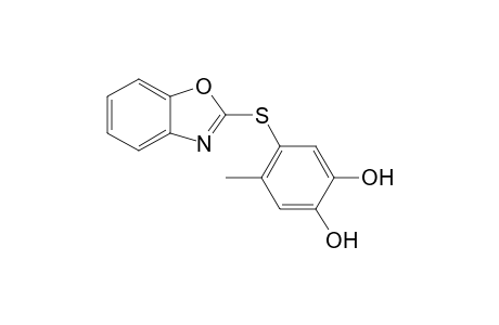 4-(1,3-benzoxazol-2-ylsulfanyl)-5-methyl-benzene-1,2-diol