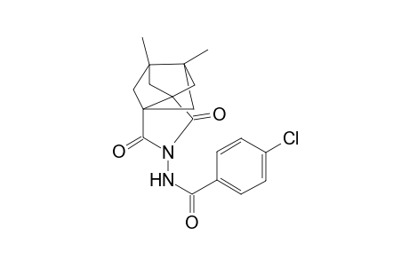 3-[(4-Chlorobenzoyl)amino]-7,8-dimethyl-3-azatetracyclo[5.2.1.1(5,8).0(1,5)]undecane-2,4-dione