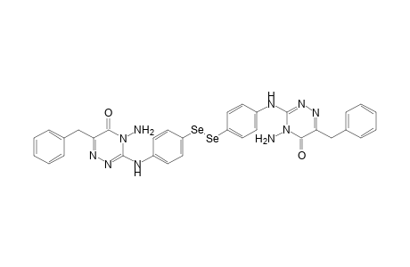 3,3-((Diselanediylbis(4,1-phenylene))bis(azanediyl))bis(4-amino-6-benzyl-1,2,4-triazin-5(4H)-one