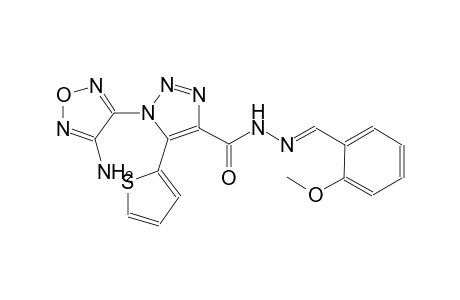 1-(4-amino-1,2,5-oxadiazol-3-yl)-N'-[(E)-(2-methoxyphenyl)methylidene]-5-(2-thienyl)-1H-1,2,3-triazole-4-carbohydrazide