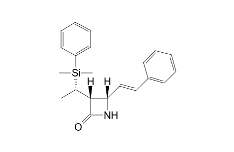(E)-(3RS,4SR)-3-[(SR)-1-Dimethyl(phenyl)silylethyl]-4-(2-phenylethenyl)azetidin-2-one