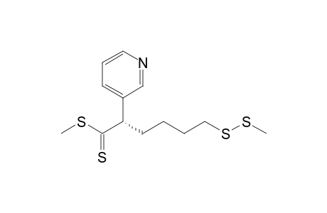 6-(methyldisulfanyl)-2-(3-pyridinyl)hexanedithioic acid methyl ester