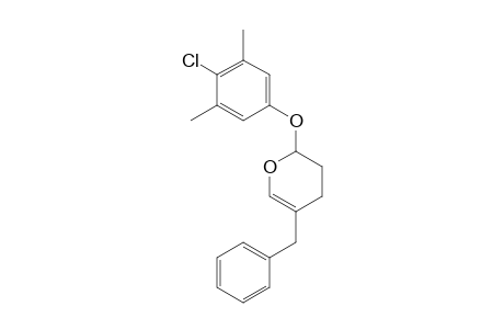 2H-Pyran, 2-(4-chloro-3,5-dimethylphenoxy)-3,4-dihydro-5-(phenylmethyl)-
