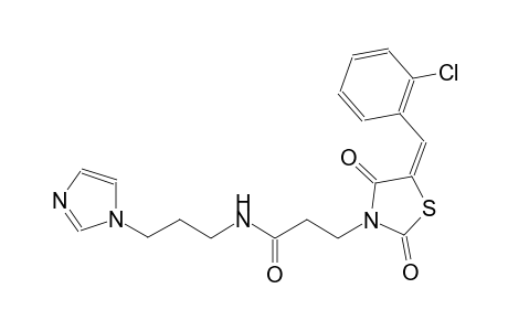 3-thiazolidinepropanamide, 5-[(2-chlorophenyl)methylene]-N-[3-(1H-imidazol-1-yl)propyl]-2,4-dioxo-, (5E)-