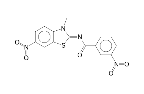 N-(3-Methyl-6-nitrobenzothiazolin-2-ylidene)-3-nitrobenzamide