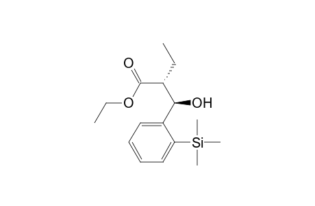 Ethyl (2R*,3R*)-2-Ethyl-3-hydroxy-3-[2-(trimethylsilyl)phenyl]propionate