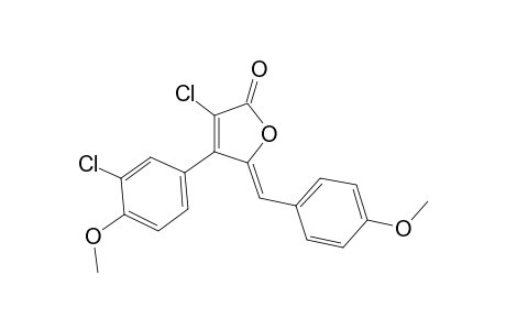(5Z)-3-chloranyl-4-(3-chloranyl-4-methoxy-phenyl)-5-[(4-methoxyphenyl)methylidene]furan-2-one