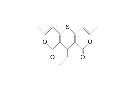 10-Ethyl-3,7-dimethyl-1H,9H,10H-thiopyrano(3,2-C:5,6-C')dipyran-1,9-dione
