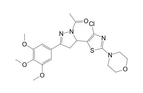 1-Acetyl-5-(4-chloro-2-morpholinothiazol-5-yl)-3-(3,4,5-trimethoxylphenyl)-4,5-dihydro-1H-pyrazole