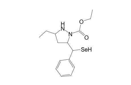 1-Ethoxycarbonyl-3-ethyl-5-(phenylselanylmethyl)pyrazolidine