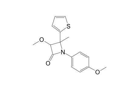 3-Methoxy-1-(p-methoxyphenyl)-4-methyl-4-(2'-thienyl)-azetidin-2-one