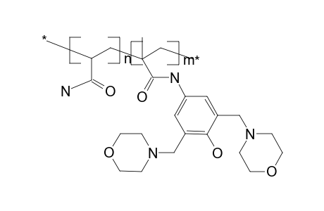 Poly[acrylamide-co-3',5'-bis(morpholinomethyl)-4'-hydroxymethacrylanilide], 9:1