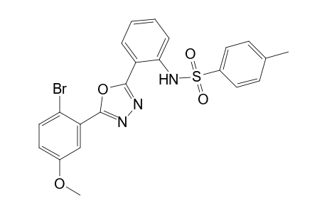 2'-[5-(2-bromo-5-methoxyphenyl)-1,3,4-oxadiazol-2-yl]-p-toluenesulfonanilide