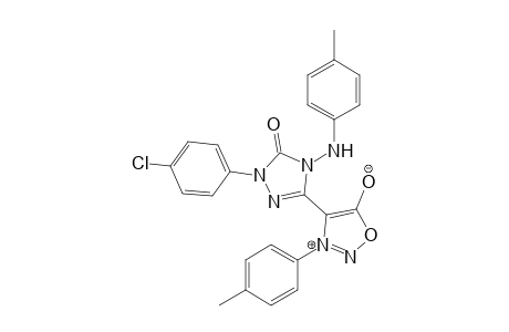 3-(4-Methylphenyl)-4-[1-(4-chlorophenyl)-4-(4-methylphenylamino)-5-oxo-4,5-dihydro-1H-1,2,4-triazol-3-yl]sydnon