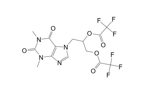 2-(1,3-Dimethyl-2,6-dioxo-1,2,3,6-tetrahydro-7H-purin-7-yl)-1-([(trifluoroacetyl)oxy]methyl)ethyl trifluoroacetate