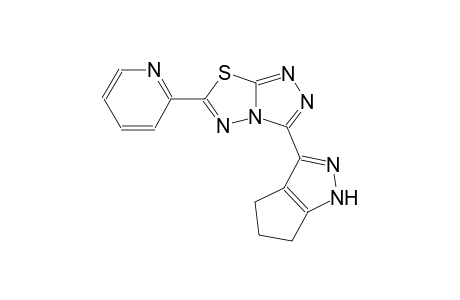 6-(2-pyridinyl)-3-(1,4,5,6-tetrahydrocyclopenta[c]pyrazol-3-yl)[1,2,4]triazolo[3,4-b][1,3,4]thiadiazole