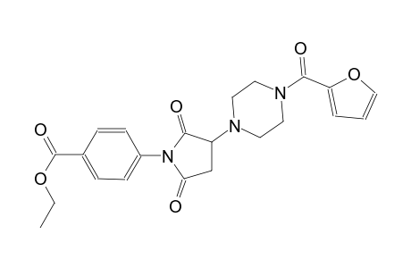 ethyl 4-{3-[4-(2-furoyl)-1-piperazinyl]-2,5-dioxo-1-pyrrolidinyl}benzoate