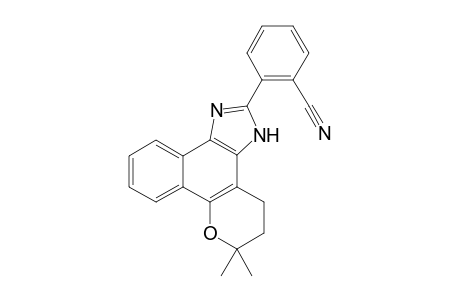 4,5-Dihydro-6,6-dimethyl-6H-2-(2'-cyanephenyl)-pyran[b-4,3]naphth[1,2-d]imidazole