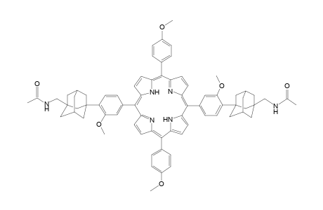 5,15-Di[4-(1-Acetamidomethyladamantyl-3)-3-methoxyphenyl]-10,20-di(4-methoxyphenyl)-21H,23H-porphine