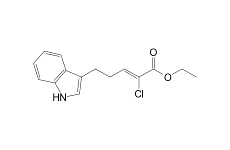 Ethyl 2-chloro-5-(indol-3'-yl)pent-2-enoate