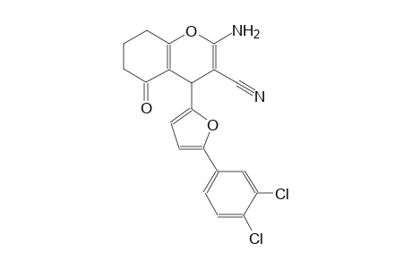 2-amino-4-[5-(3,4-dichlorophenyl)-2-furyl]-5-oxo-5,6,7,8-tetrahydro-4H-chromene-3-carbonitrile